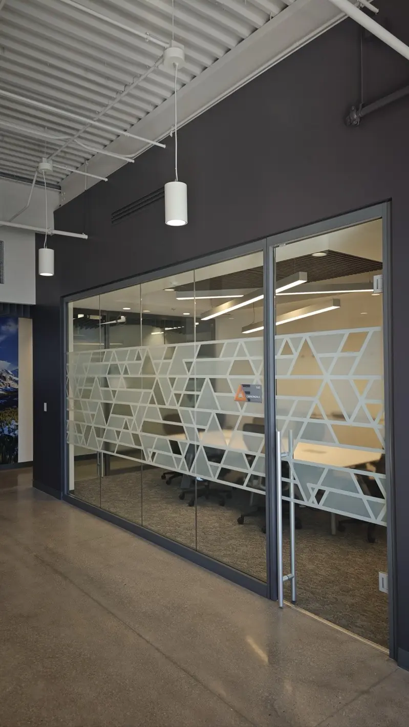 Advanced Energy Fort Collins glass-walled meeting space